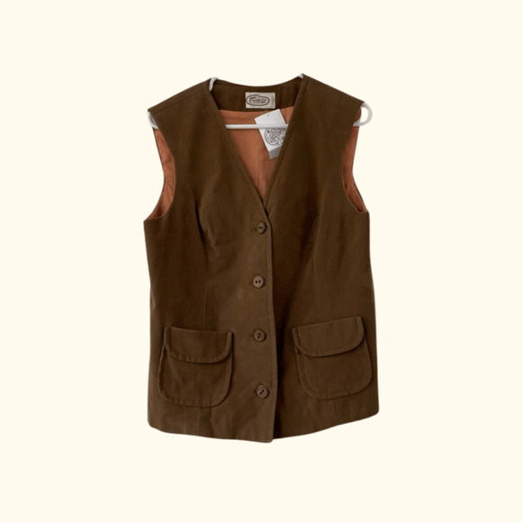 Frank Lee Other - Frank Lee Suede Vest | Saddle Brown | Size S | Vintage